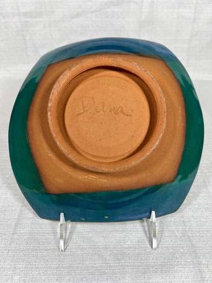 Redware Pottery Horse Bowl signed by Dana