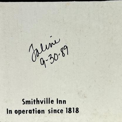 The Cat's Meow Smithville Inn 1989 - signed Joline 9-30-89