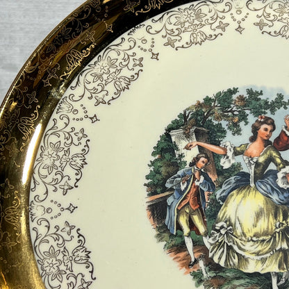 Vintage Sabin Warranted 22k Gold Chantilly Plate #1