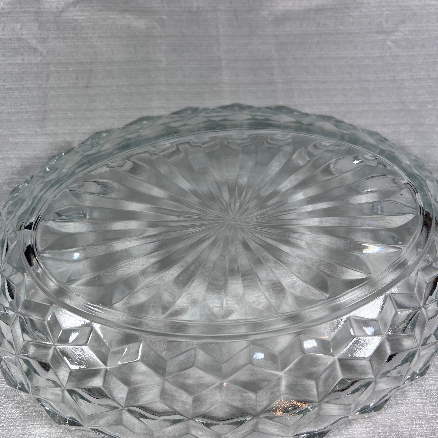 Fostoria American Clear Glass Vegetable Bowl #1 - small chip