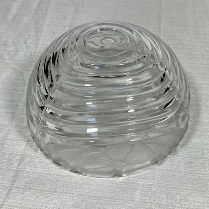 Crystal Clear Industries German Rose Petals Frosted Candy Dish