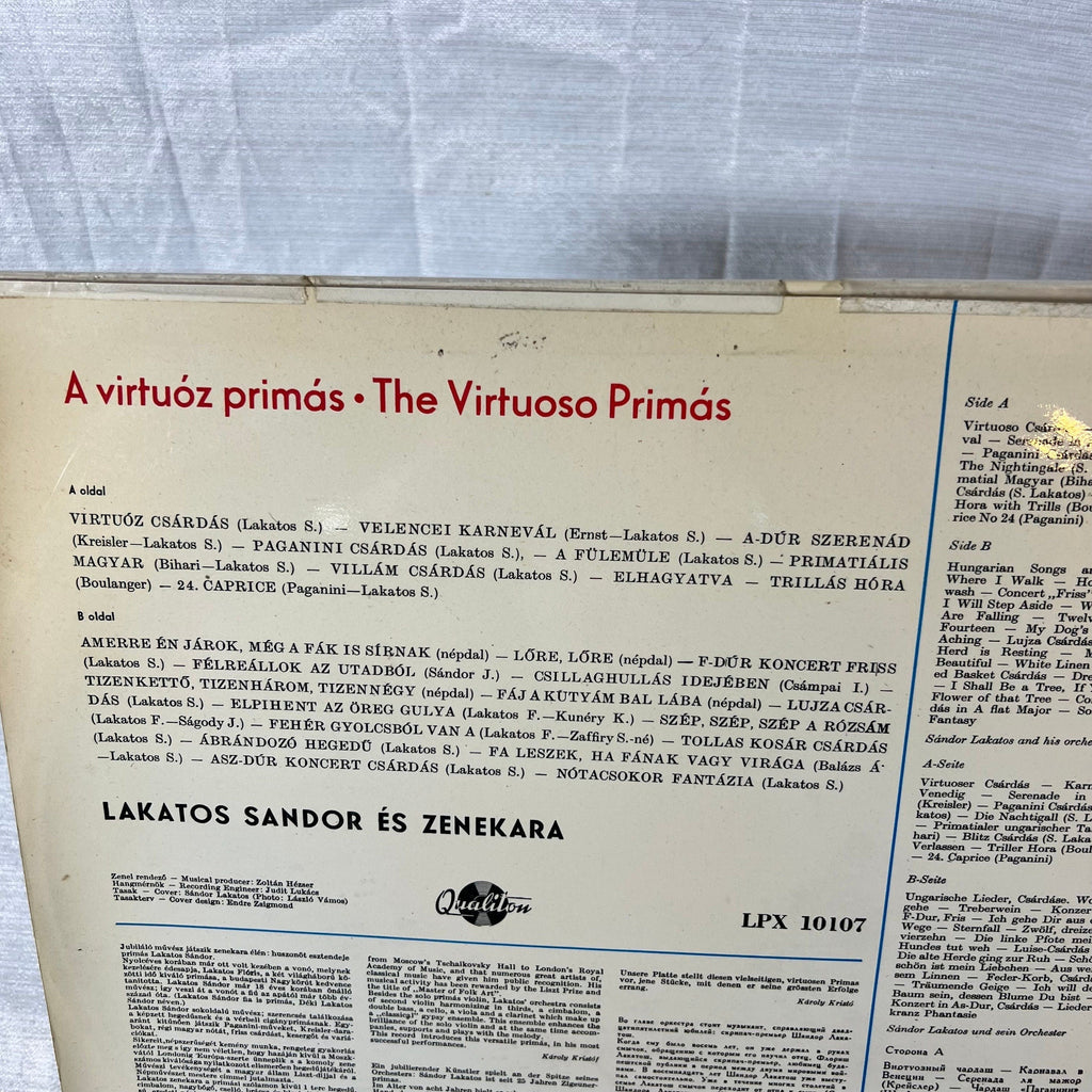 Qualiton A Virtuoz Primas Record