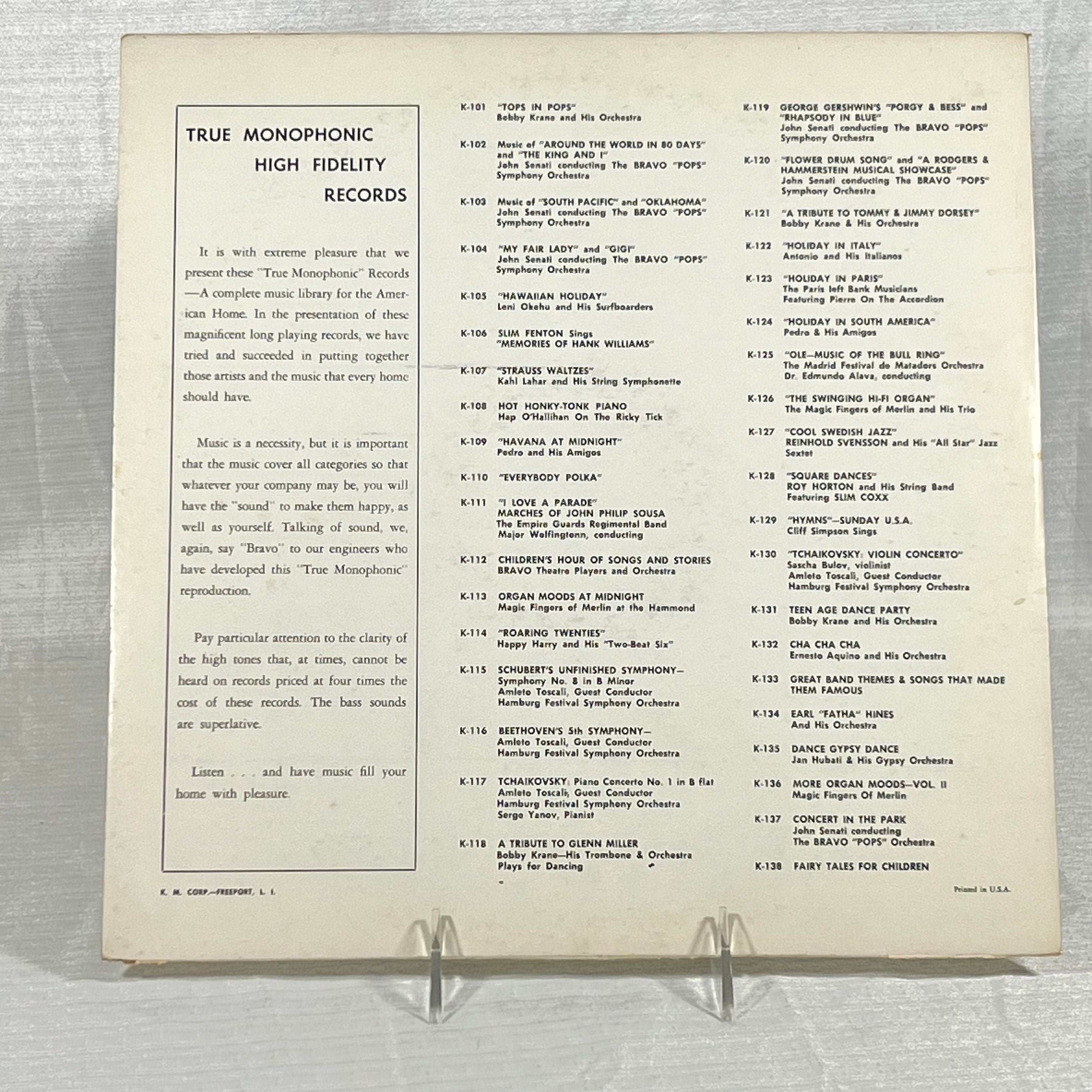 Bravo! George Gershwin's Porgy and Bess Rhapsody in Blue Record - Vintage vinyl, record, album