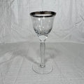 Vintage Silver Rimmed Sherry Glass