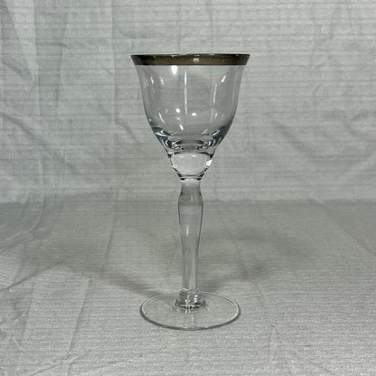 Vintage Silver Rimmed Sherry Glass