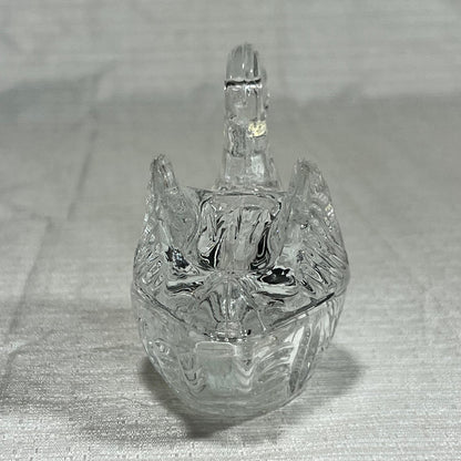 Crystal Clear Leaded Crystal Small Swan Trinket Dish