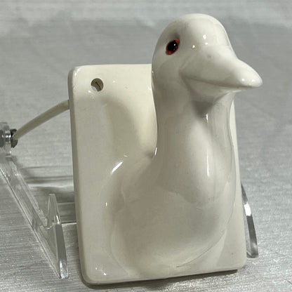 Vintage Ceramic Duck/Goose Wall Hanging Hook Made in Japan