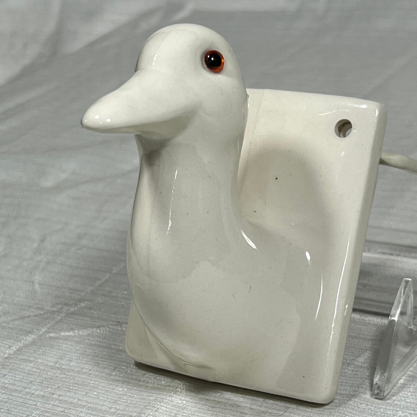 Vintage Ceramic Duck/Goose Wall Hanging Hook Made in Japan