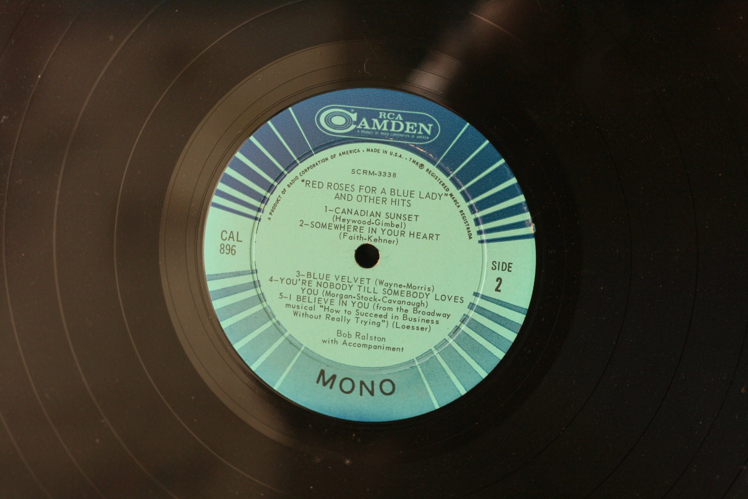 Bob Ralston - Red Roses For A Blue Lady, 1965 Vintage Vinyl, LP, Record, Album