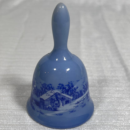 Courier and Ives "The Old Homestead in Winter" Small Ceramic Bell