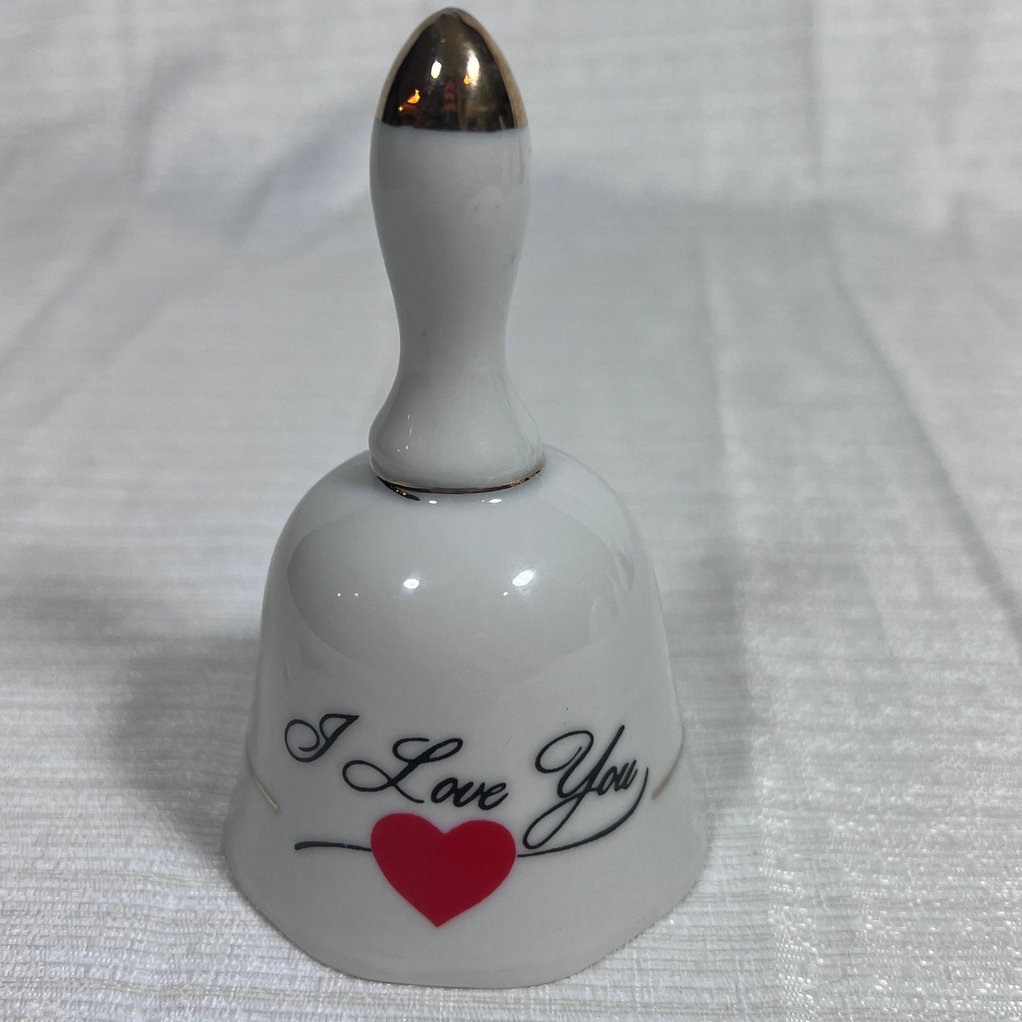 Vintage Made in Japan I Love You Porcelain Bell