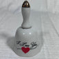 Vintage Made in Japan I Love You Porcelain Bell