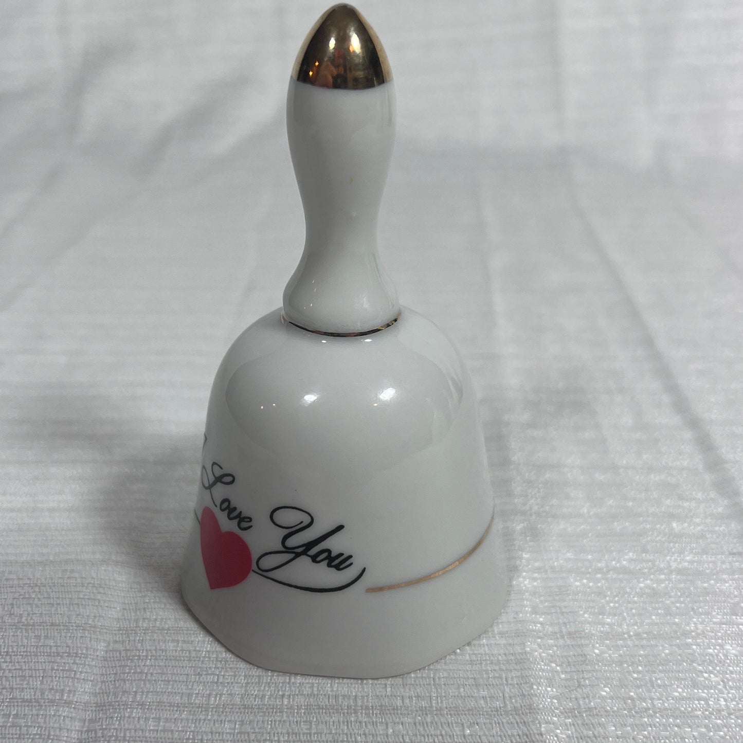 Vintage Made in Japan I Love You Porcelain Bell