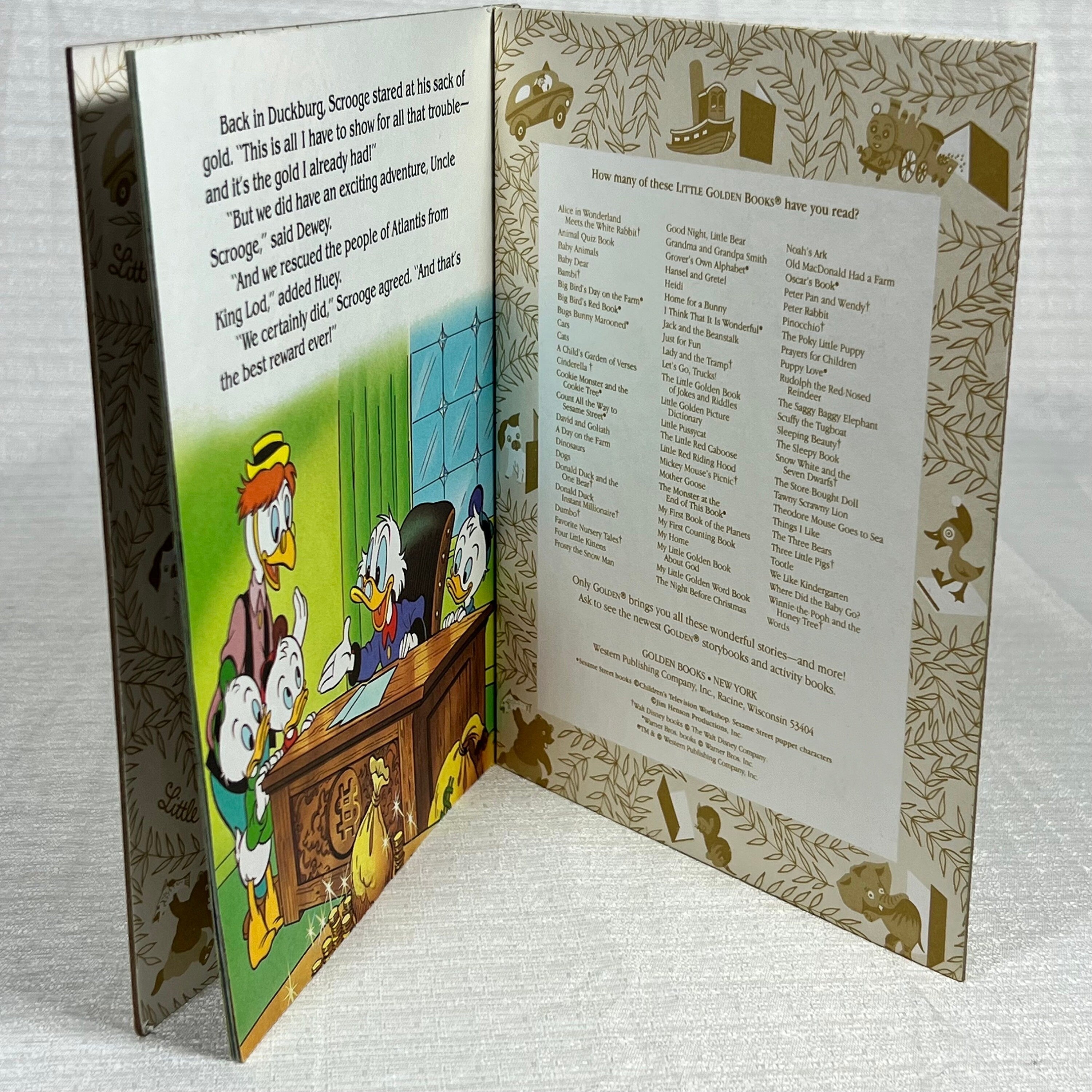 a Little Golden Book Walt Disney's DuckTales The Secret City Under the Sea