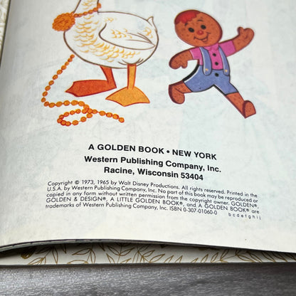 a Little Golden Book Walt Disney's Favorite Nursery Tales The Gingerbread Man and The Golden Goose