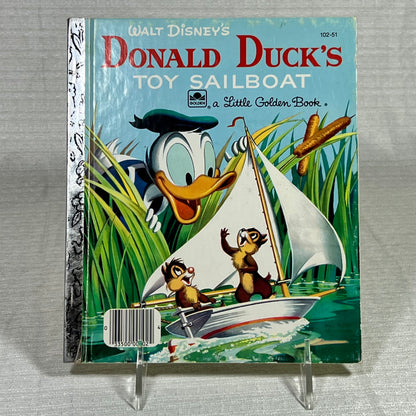 a Little Golden Book Walt Disney's Donald Duck's Toy Sailboat