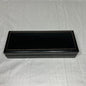 Vintage Mens Black Jewelry Box with Blue Interior (small area where the inside is torn, but still fully functional)