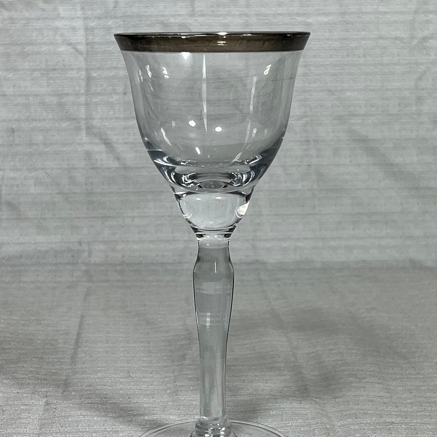Vintage Silver Rimmed Sherry Glass