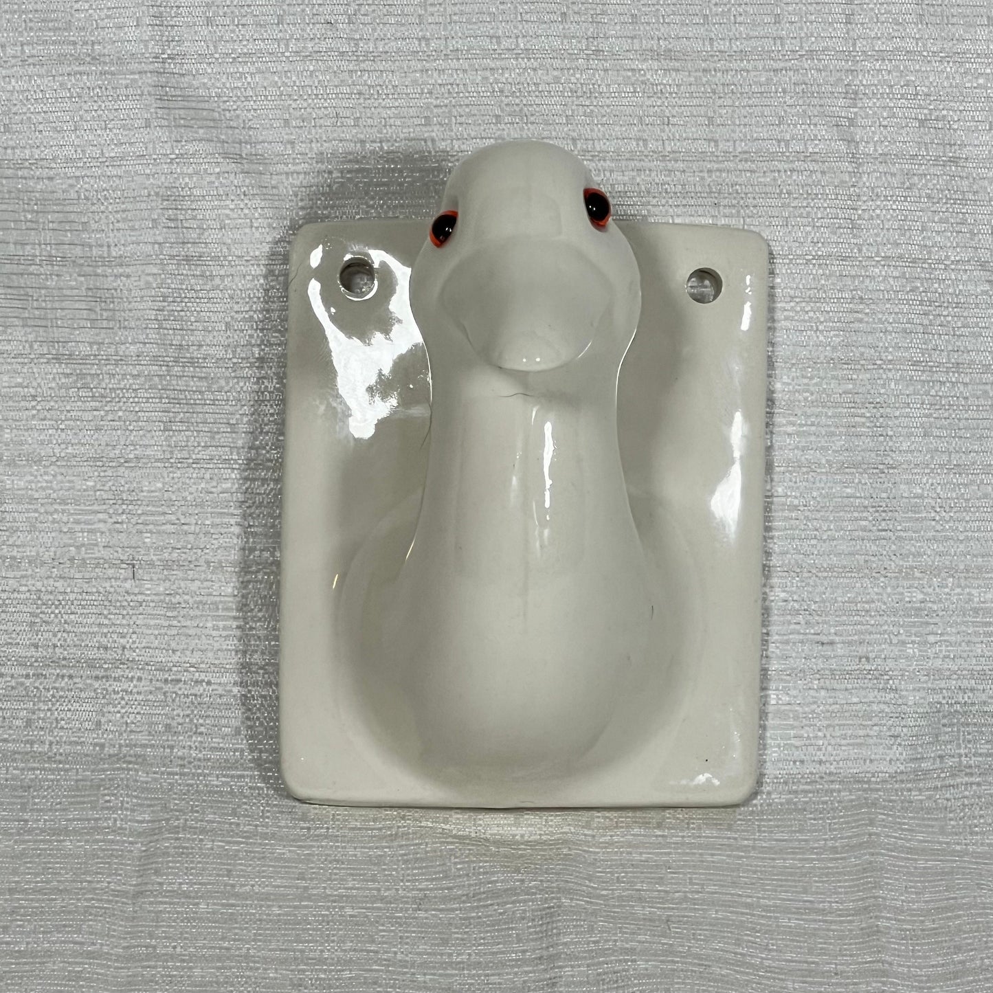 Vintage Ceramic Duck/Goose Wall Hanging Hook Made in Japan