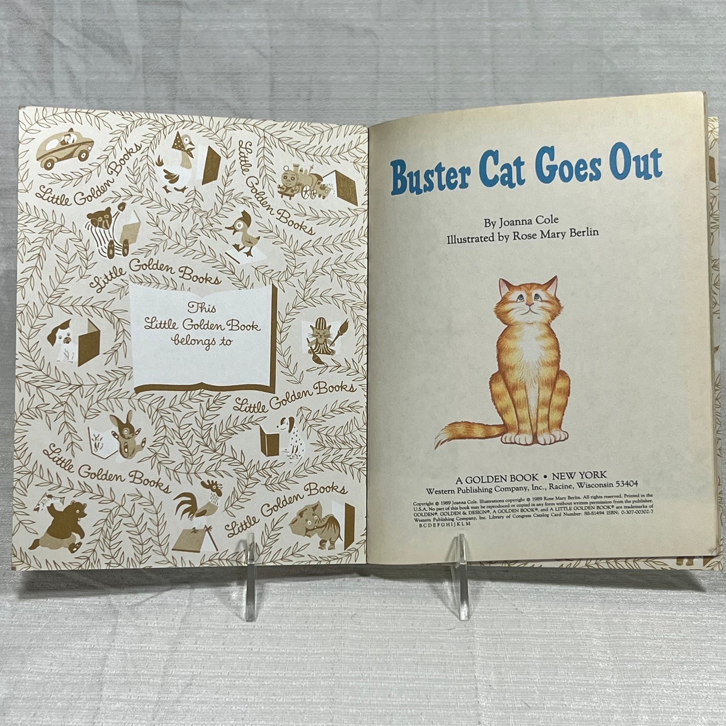 a Little Golden Book Buster Cat Goes Out