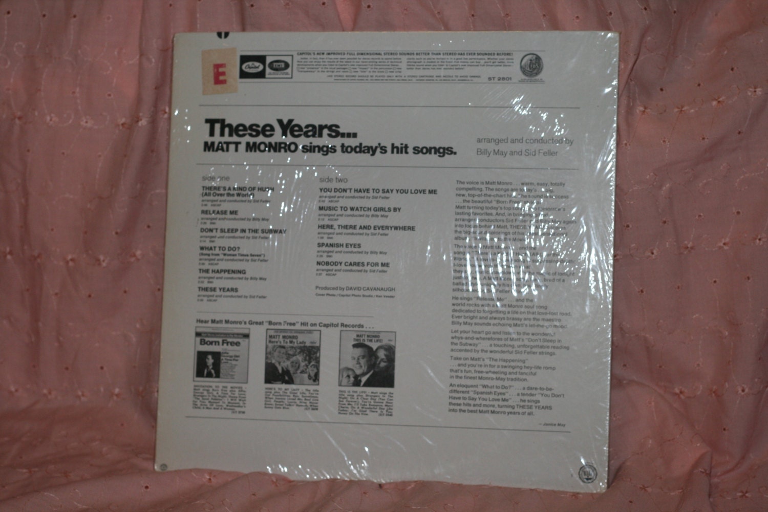 Matt Monro - These Years, Record, Album, Vinyl, LP
