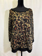 leopard print sweater xl