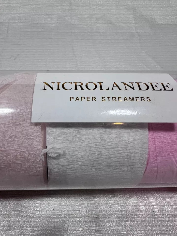 Nicrolandee Paper Streamers Pink and Red