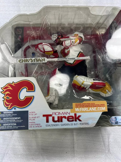 McFarlane Series 3 Roman Turek MOC Calgary Flames NHL Figurine