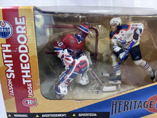 2004 McFARLANE NHL SERIES 9 JASON SMITH , JOSE THEODORE HERITAGE CLASSIC