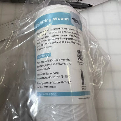 Membrane Solutions String Wound Sediment Filter - What's Shown Only