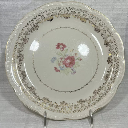 Stetson 22K Gold American Beauty Dinner Plate set of 7 - wear and crazing