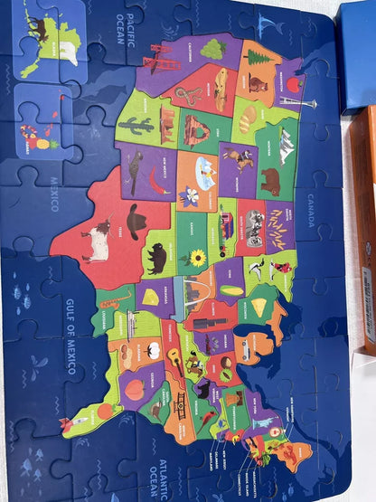 Skillmatics United States Map Puzzle - 75 Pieces