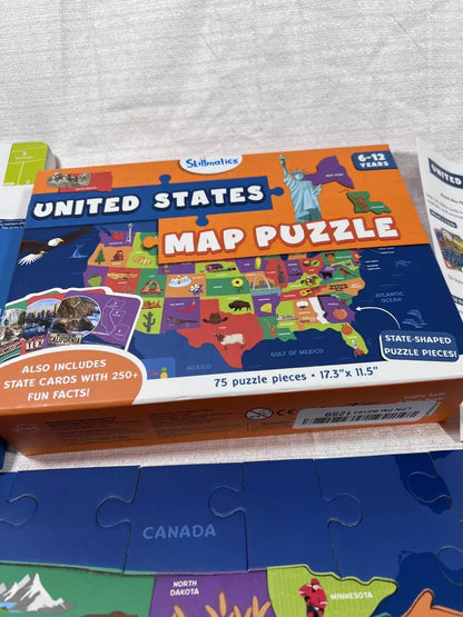 Skillmatics United States Map Puzzle - 75 Pieces