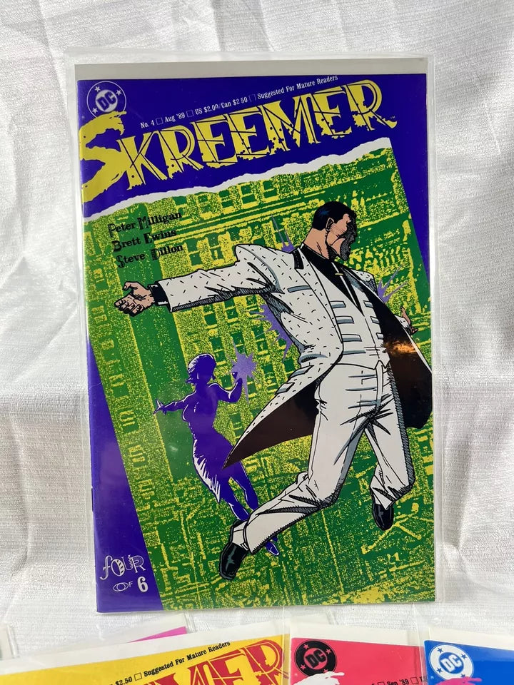 Skreemer 1 - 6 DC Comics 1989 Complete Set Peter Milligan Steve Dillon