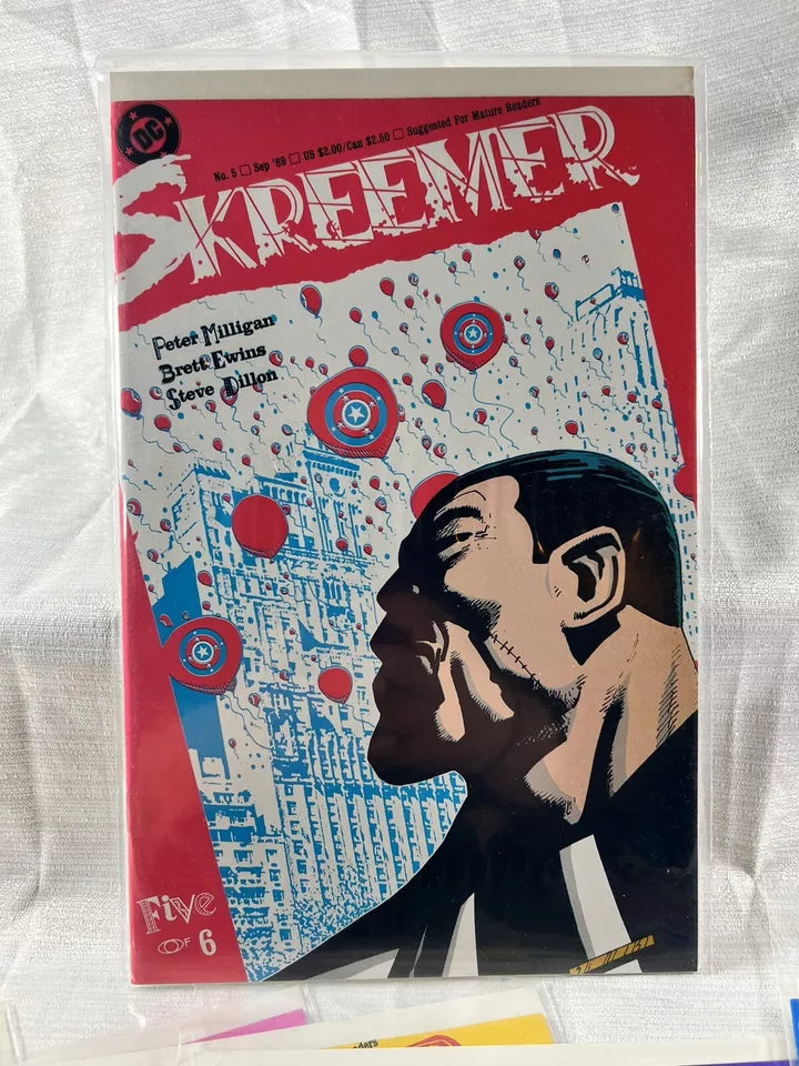 Skreemer 1 - 6 DC Comics 1989 Complete Set Peter Milligan Steve Dillon