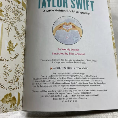 Little Golden Book Ser.: Taylor Swift : Biography by Wendy Loggia (2023,...