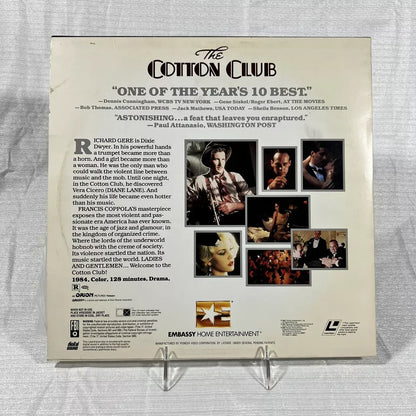 THE COTTON CLUB Laserdisc Movie, With RICHARD GERE