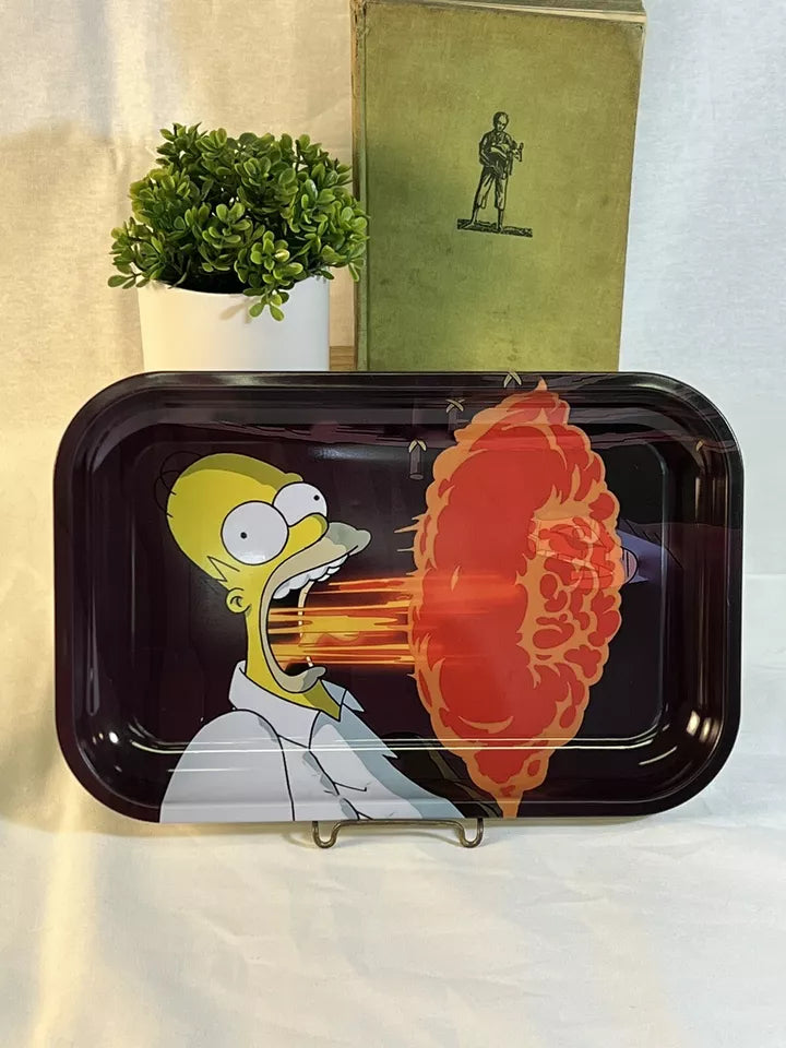 The Simpsons 7" X 11" Rolling Tray - Homer Simpson