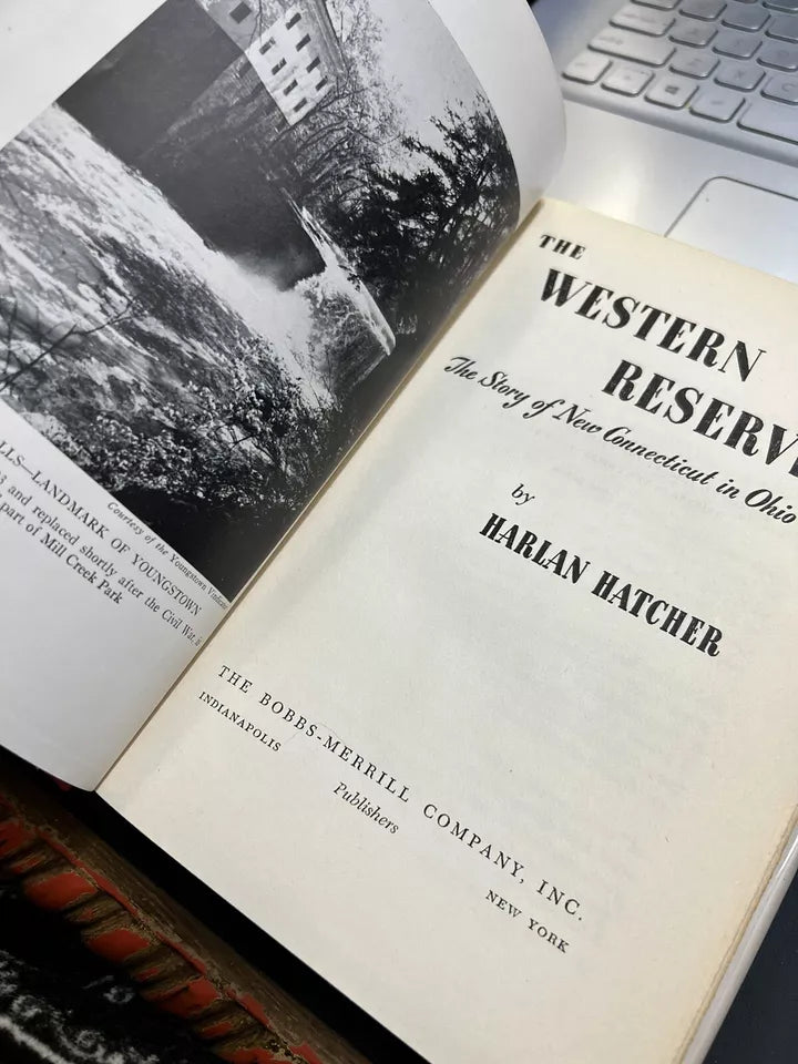 The Western Reserve-Harlan Hatcher 1949 Hard Cover First Edition-Bobbs Merrill