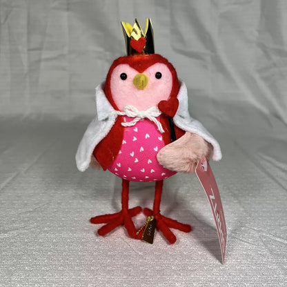 Target Spritz Featherly Friends Bird Queenie 2024 Felt Figurine Valentine's Day