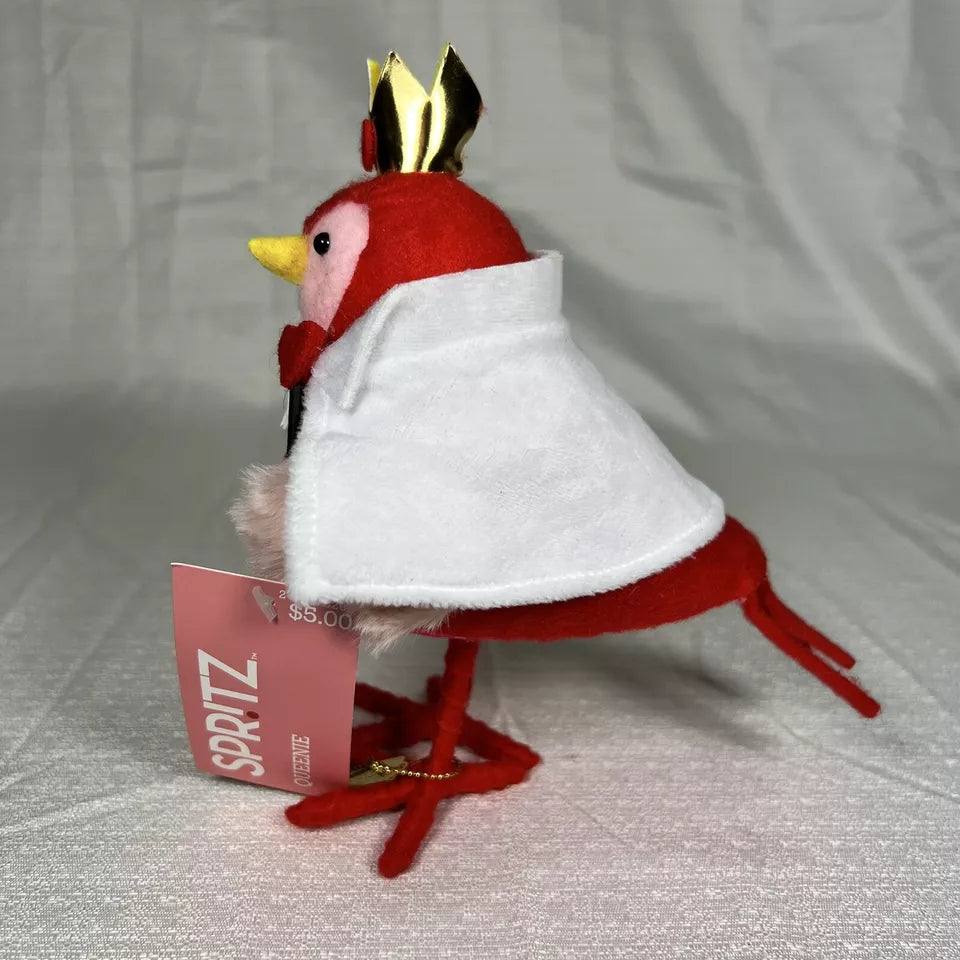 Target Spritz Featherly Friends Bird Queenie 2024 Felt Figurine Valentine's Day